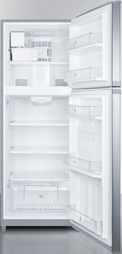 Summit® 12.9 Cu. Ft. Stainless Steel Counter Depth Top Freezer Refrigerator 2