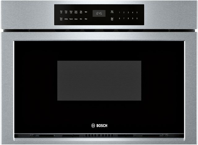 Bosch® 800 Series 1.2 Cu. Ft. Stainless Steel Drawer Microwave-1