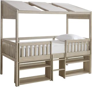 Signature Design by Ashley® Wrenalyn Two-Tone Twin Loft Bed with Under Bed Bookcase Storage