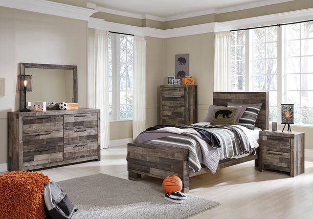 Benchcraft® Derekson 4-Piece Multi-Gray Twin Bedroom Set-0