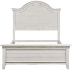 Liberty Furniture Bayside Heavy Wirebrushed Antique White Youth Full Panel Bed