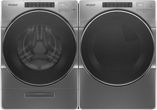 Whirlpool® Chrome Shadow Front Load Laundry Pair
