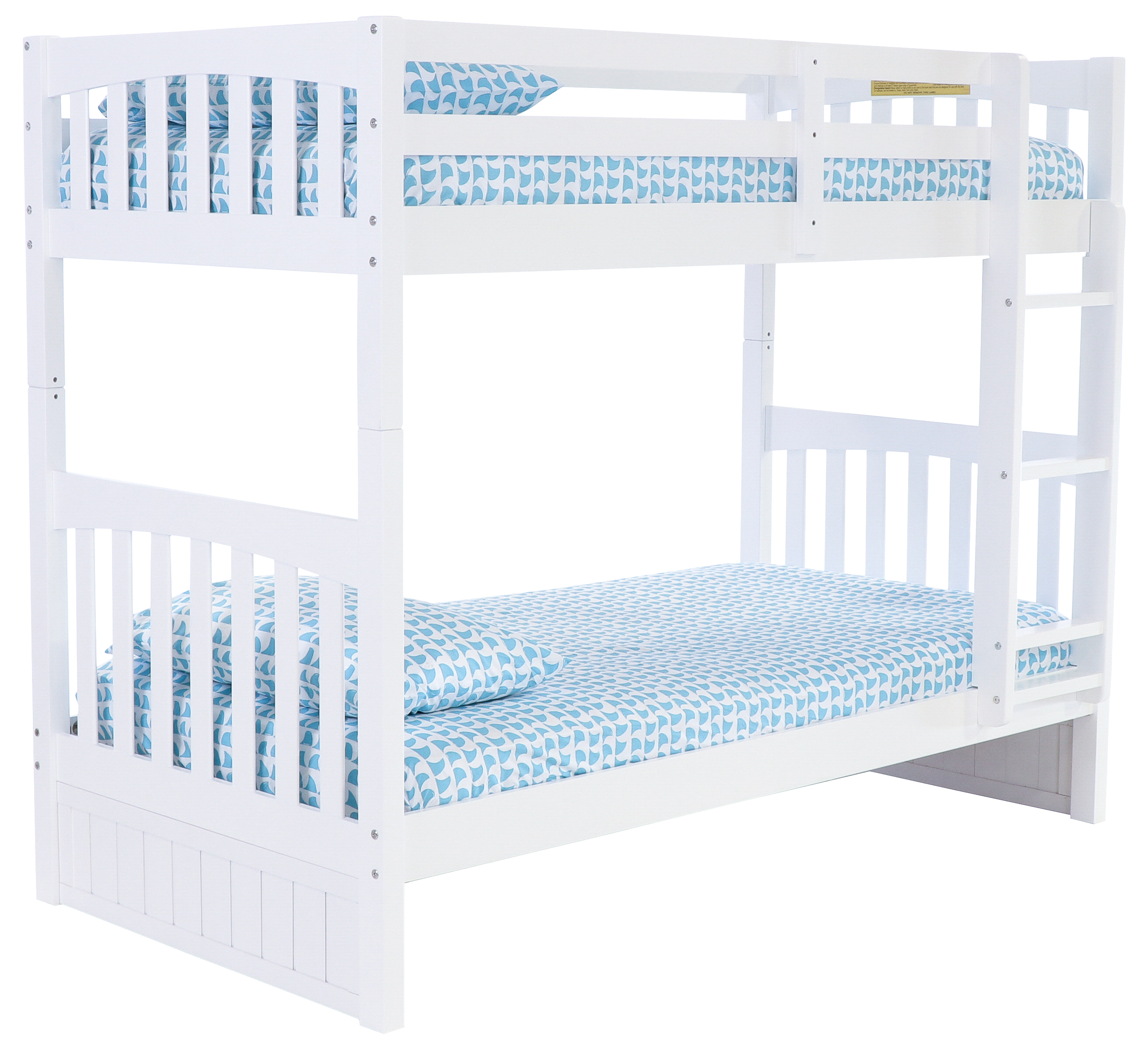 Donco Trading Company White Twin/Twin Mission Bunkbed