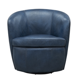 Vintage Swivel Chair (Blue)