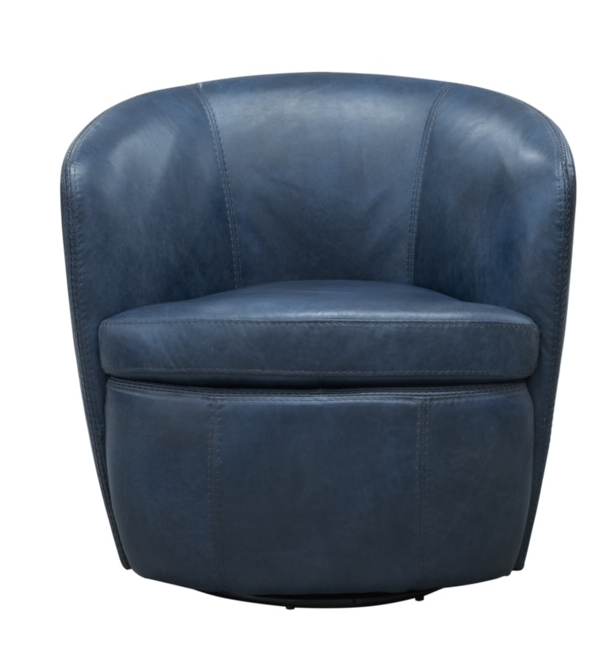 Vintage Swivel Chair (Blue)-0