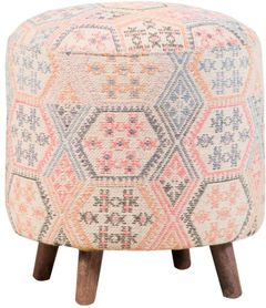 Coaster® Multi-Color Ikat Pattern Round Accent Stool