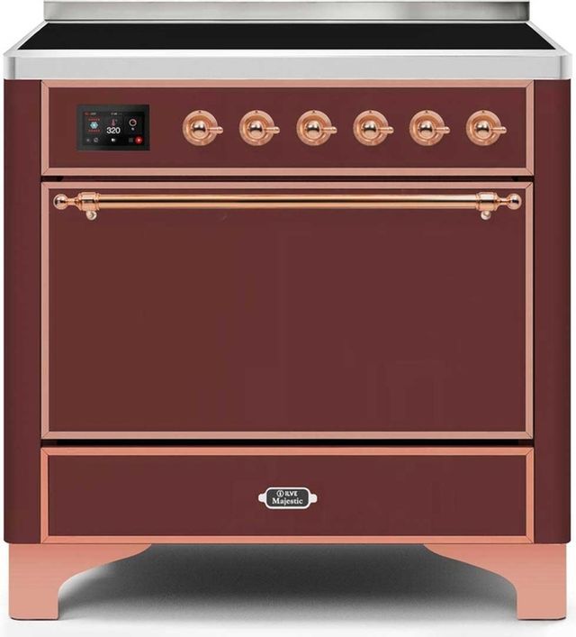 Ilve Majestic Series 36" Stainless Steel Freestanding Induction Range 12