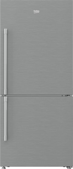 Beko 16.2 Cu. Ft. Fingerprint Free Stainless Steel Freestanding Bottom Freezer Refrigerator-BFBF3018SS