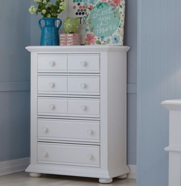 Liberty Summer House Oyster White Youth Chest 8
