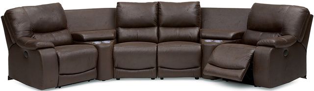 Palliser® Furniture Norwood 6-Piece Curved Power Reclining Sectional