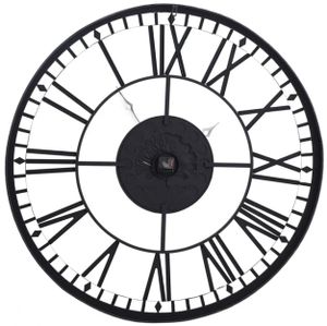 Stylecraft Black/Gray Metal Wall Clock
