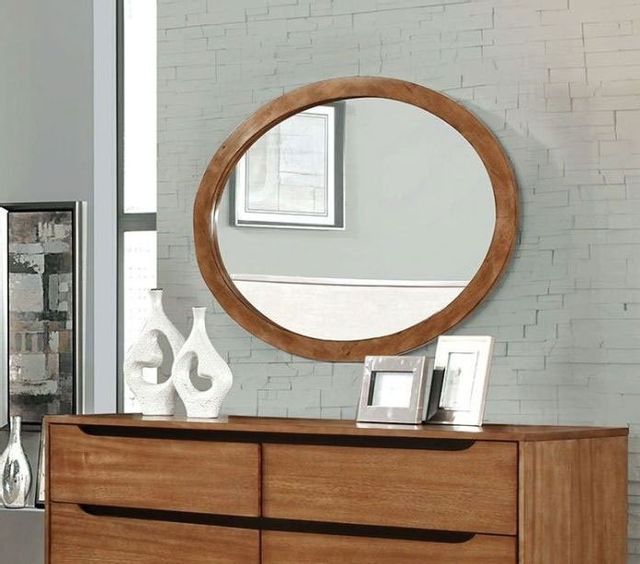 Furniture of America® Lennart Oak Mirror 1