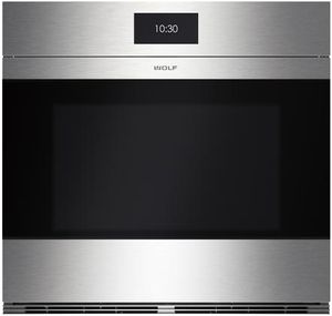 Wolf® M Series 30" Stainless Steel Contemporary Single Electric Built in Wall Oven