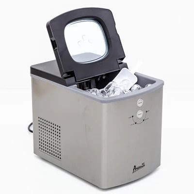 Avanti® 8" Stainless Steel Portable Countertop Ice Maker 1