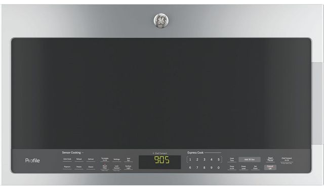 GE Profile™ 2.1 Cu. Ft. Stainless Steel Over the Range Microwave 4