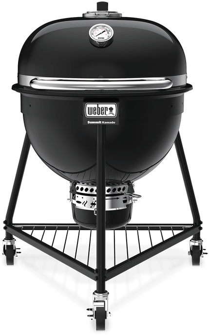 Weber® Summit® Black Kamado E6 24" Charcoal Portable Grill-0