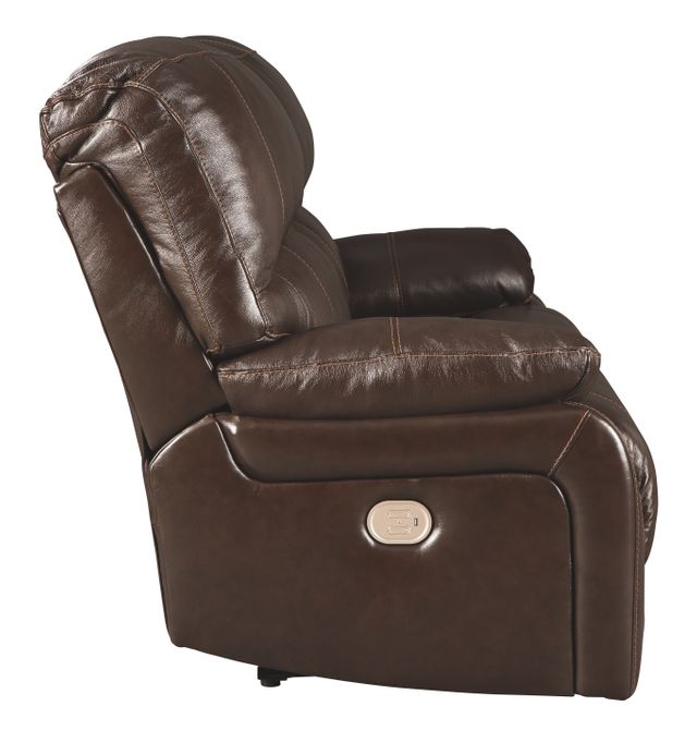 Signature Design by Ashley® Hallstrung Chocolate 2 Seat Reclining Power Sofa 3