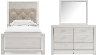Signature Design by Ashley® Altyra 3-Piece White Twin Panel Bed Set
