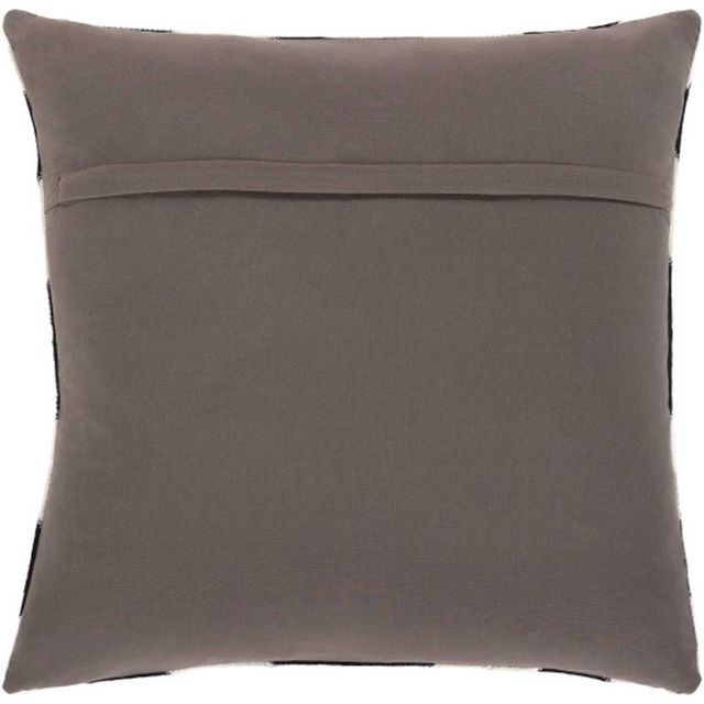 Surya Lana Black 20"x20" Pillow Shell with Polyester Insert-1