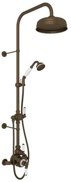 Rohl® Perrin & Rowe® Edwardian™ Series English Bronze Thermostatic Shower Package
