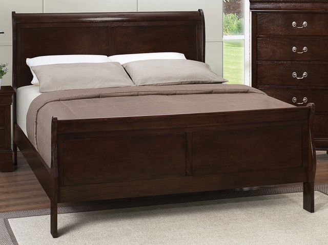Coaster® Louis Philippe Cappuccino Full Sleigh Bed 1