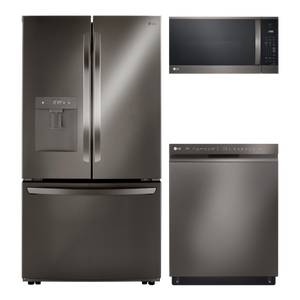 LG 3 Piece Black Stainless Steel Kitchen Package