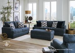 Nationwide Furniture Distributors Navy Sofa & Loveseat