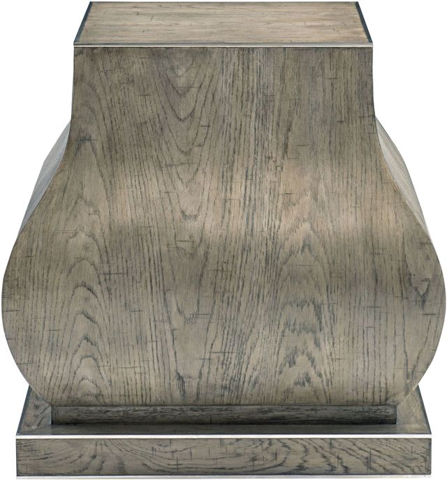 Bernhardt Interiors Montego Rustic Gray Pedestal Chairside Table