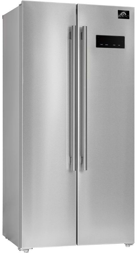 FORNO® Alta Qualita 15.6 Cu. Ft. Stainless Steel Side-by-Side Refrigerator 1