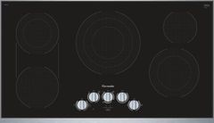 Thermador® Masterpiece® 36" Stainless Steel Frame Electric Cooktop-CEM366TB
