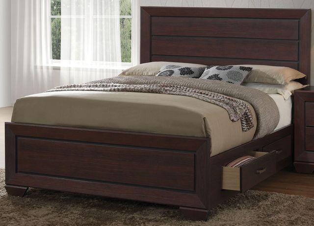 Coaster® Kauffman Dark Cocoa California King Storage Bed-0