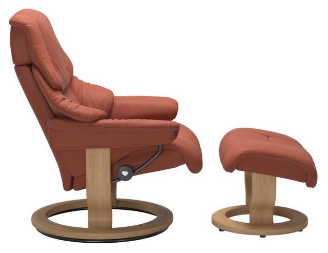 Stressless® by Ekornes® Reno Large Classic Base Chair and Ottoman 1