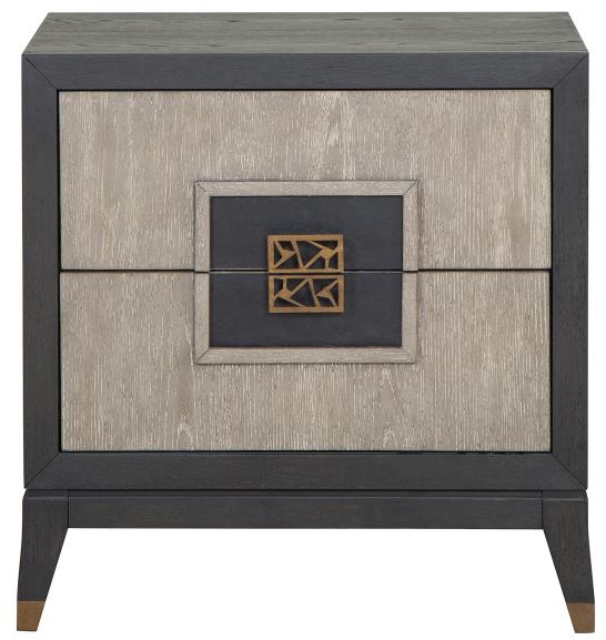 Magnussen Home® Ryker Coventry Gray/Nocturn Black Nightstand | Lacks ...