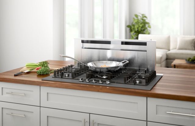 Bosch Benchmark® 36" Gray Tempered Glass Gas Cooktop 1