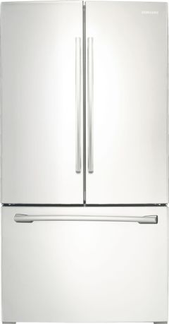 Samsung 26 Cu. Ft. French Door Refrigerator-White-RF261BEAEWW
