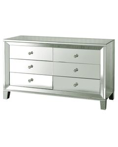 Style Craft 6-Drawer Clear Mirror Cabinet