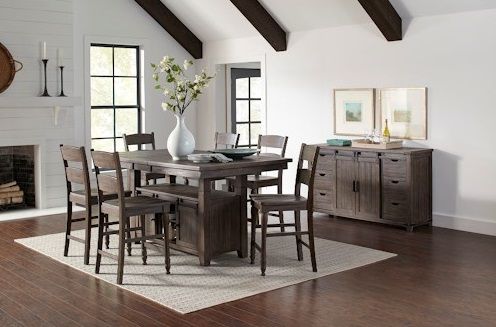 Jofran Inc. Madison County High/Low Dining Table 8
