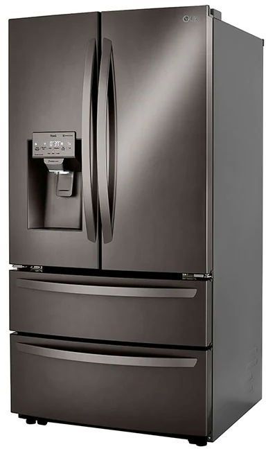 LG 22.0 Cu. Ft. Black Stainless Steel Counter Depth French Door Refrigerator-3
