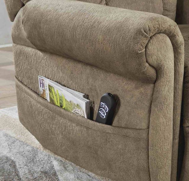 Signature Design by Ashley® Mopton Chocolate Power Lift Recliner 15