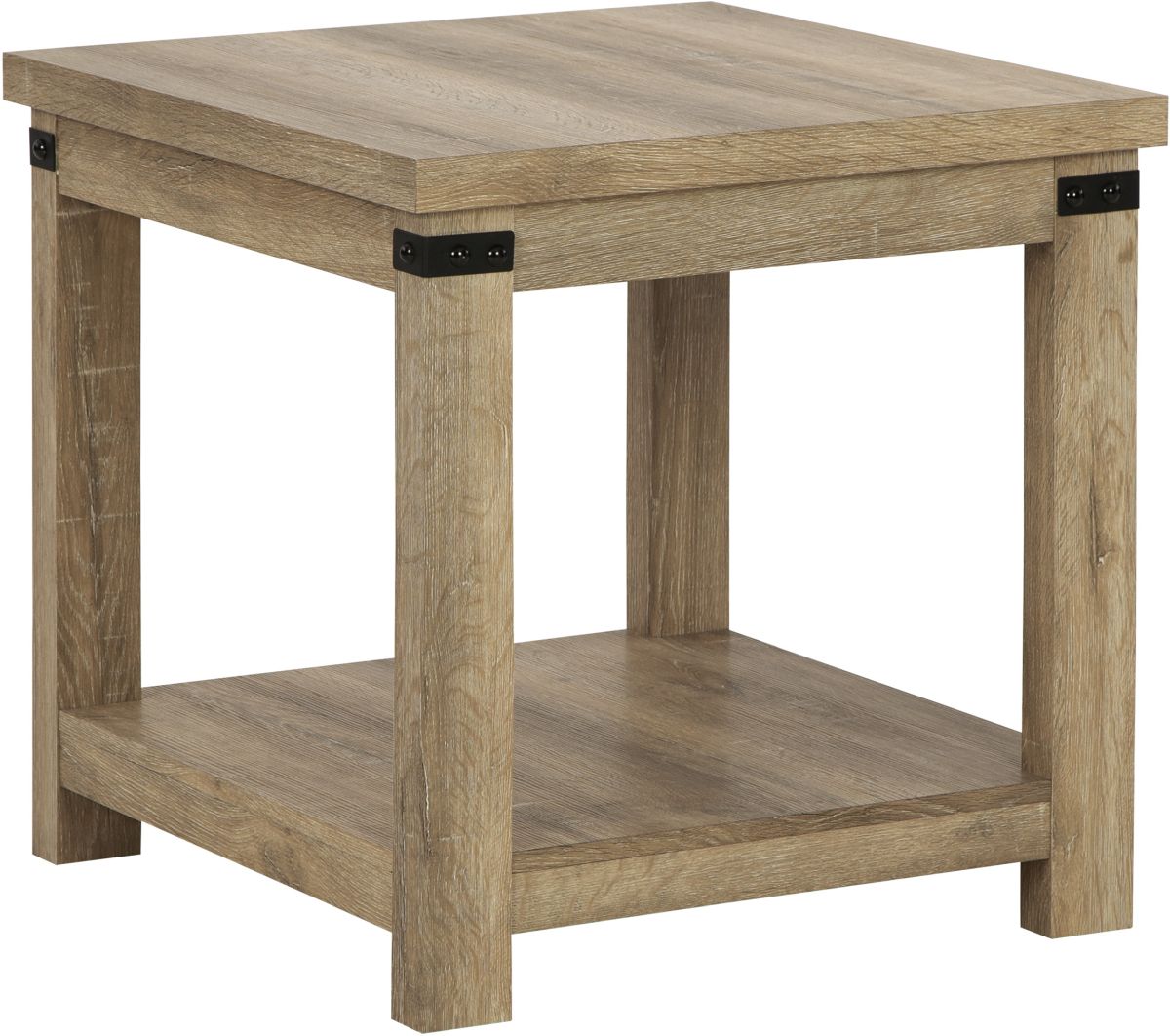 natural oak end table