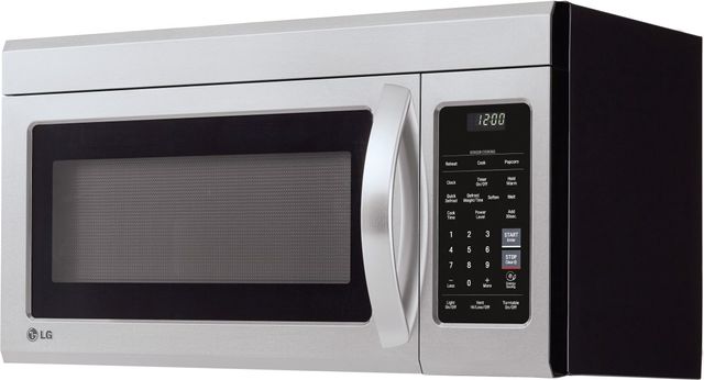 LG 1.8 Cu. Ft. Black Stainless Steel Over The Range Microwave 16