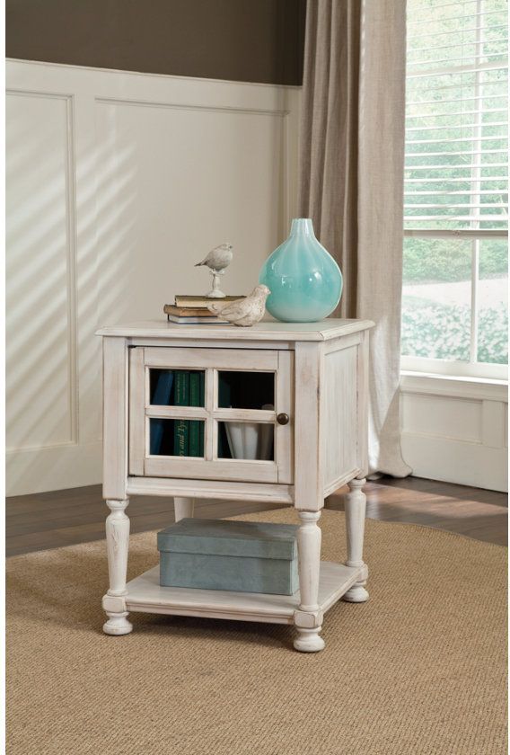 Signature Design by Ashley® Mirimyn White Chair Side End Table 2