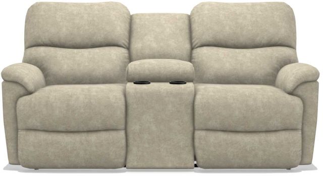 La-Z-Boy® Trouper Stucco Power Reclining Loveseat with Headrest and Console