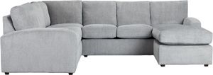 Kevin Charles Fine Upholstery Colby 2-Piece Yoga Shadow Micro Right Chaise Sectional