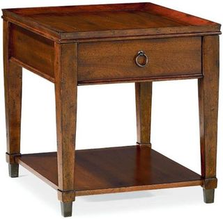 Hammary Sunset Valley Brown Rectangular Drawer End Table