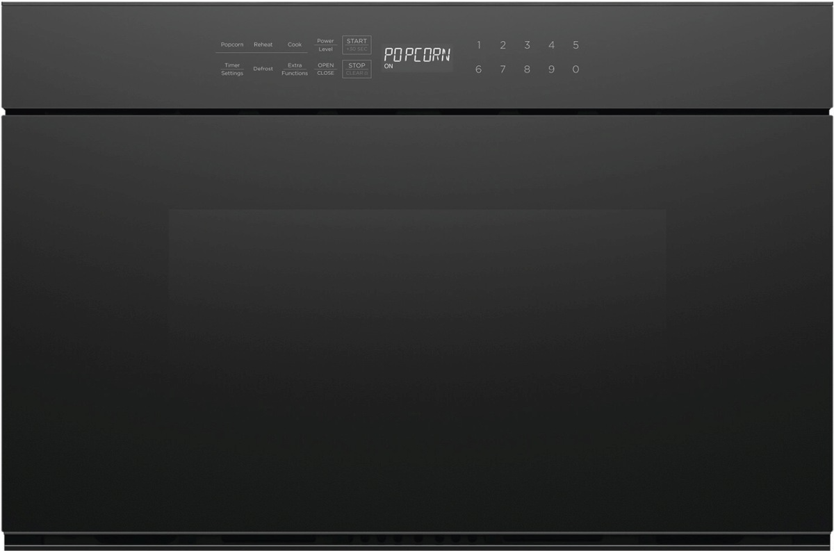 Black microwave online drawer