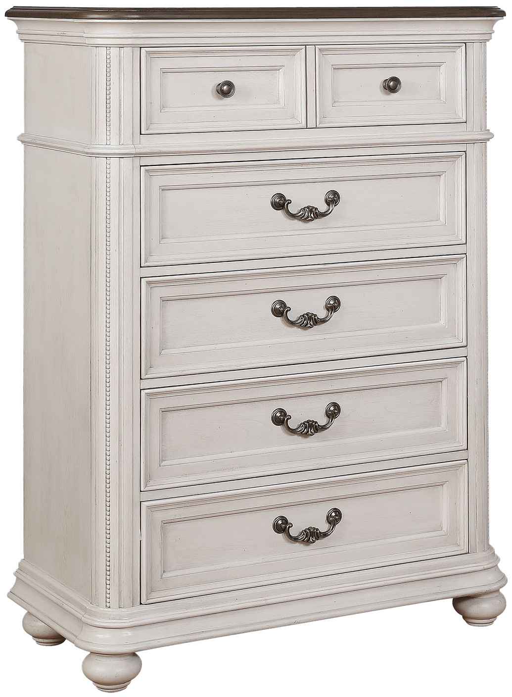 Avalon Furniture B162 Two-Tone Six Drawer Chest