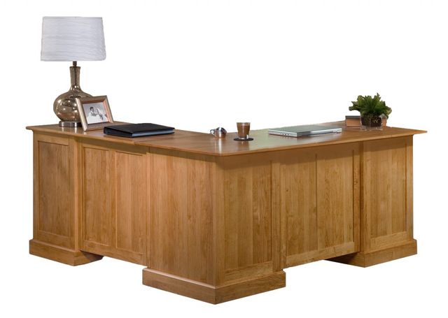 Archbold Furniture Alder Shaker Desk For Return 1