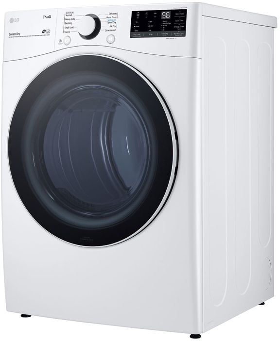 LG White Front Load Laundry Pair 9