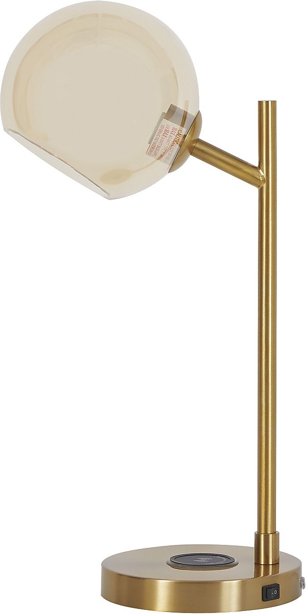 Signature Design by Ashley® Abanson Amber/Gold Metal Desk Lamp-0
